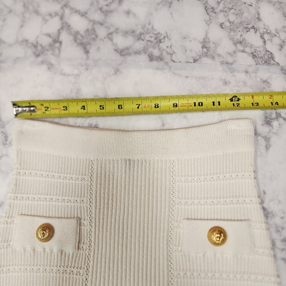 Balmain Pointelle Knit Midi Skirt - Picture 6 of 14